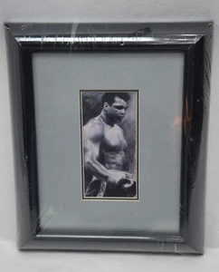 Muhammad Ali Boxing Cassius Clay black & white Matted & Framed Art Print 12 x 10 - Picture 1 of 8
