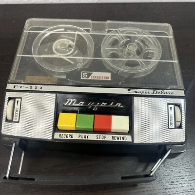 Grabadora antigua vintage Mayfair 5 transistores súper de lujo Foto 1 de 4
