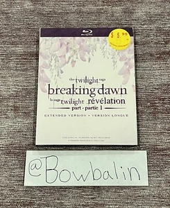 The Twilight Saga: Breaking Dawn Part 1 EXTD. Slip Cover Blu-ray Disc 2013, NEW! - Picture 1 of 2