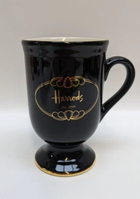 Harrods Pedestal Mug - Black - Image 1 of 4