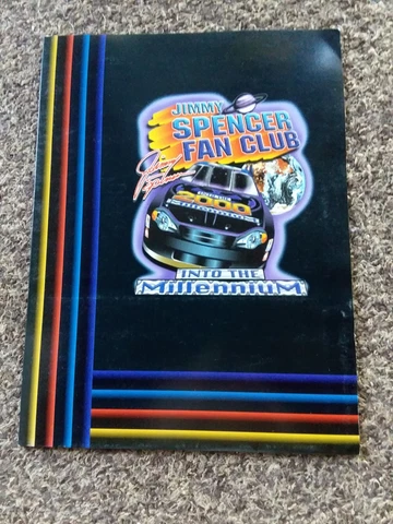 Jimmy Spencer 2000 Nascar Fan Club Folder Into the Millennium with POSTCARDS Cover