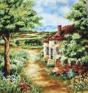 Chateau Road Michael Miller New Landscape 1 1/4 Yards - Picture 1 of 2