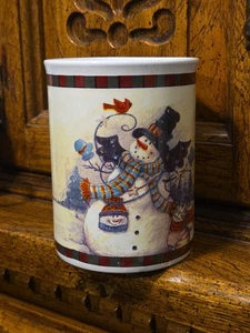 Muñeco de Nieve Navidad Escena Tazas Jumbo Juego De 4 MSI Impreso En La Parte Inferior Pesado - Imagen 1 de 6