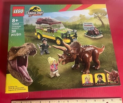 NUEVO en caja sellada LEGO 76959 JURASSIC WORLD: Triceratops Research set dinosaurio Foto 1 de 3