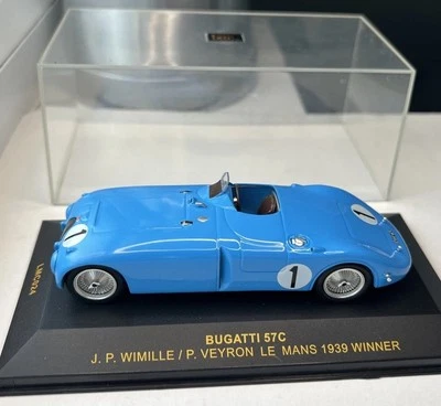 IXO BUGATTI 57C “TANK” #1 LE MANS 1939 WINNER WIMILLE/VEYRON 1:43 BOXED LMC024 - Image 1 of 4