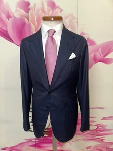 Chaqueta sartorial Luigi Melluso Napoli Super 140's talla 48 L 94 ¡pura hecha a mano! - Imagen 1 de 9