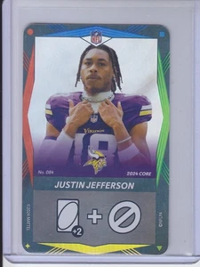 NFL UNO Elite Football JUSTIN JEFFERSON WILD Card SSP Vikings #084 - Picture 1 of 2
