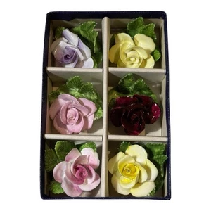 Radnor Ceramic Colorful Flower Settings Original Box Cottagecore Floral Decor - Picture 1 of 6