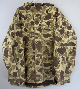Vtg Cabelas Dry Plus Wind / Rain Jacket Men’s XL Duck Camo Hooded  - Picture 1 of 18