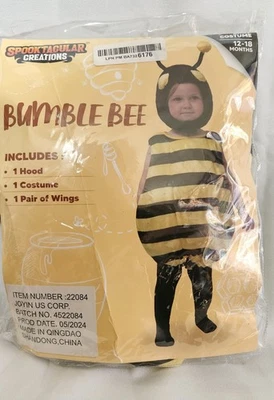 Disfraz de abejorro bebé 12-18 meses Foto 1 de 3
