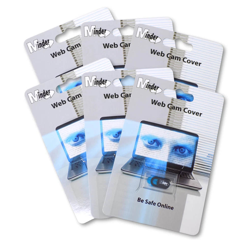Minder 6 Pack Web Cam Cover - Thin Privacy Slider for Phones, Laptops, Tablets - Image 1 of 1