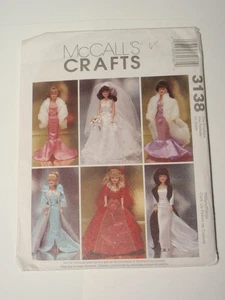 McCalls 3138 Fashion Doll Clothes Pattern UNCUT - Picture 1 of 3