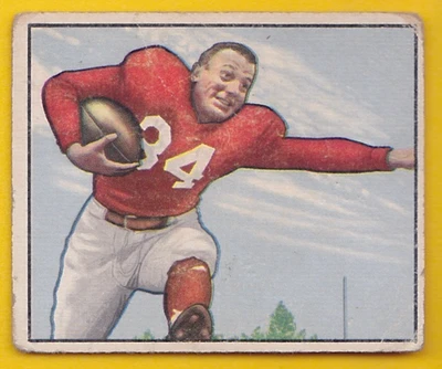 1950 Bowman #93 Marlin Pat Harder Chicago Cardinals CREASES POOR - Image 1 of 2