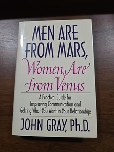 Men Are From Mars Women Are From Venus FIRST EDITION John Gray HC DJ 90s - Picture 1 of 13