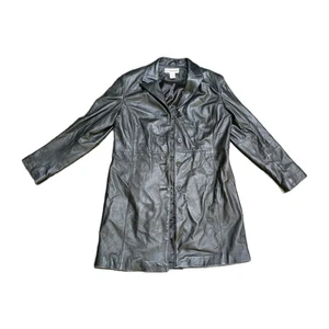 Modern Essentials Leder Trenchcoat - Bild 1 von 3
