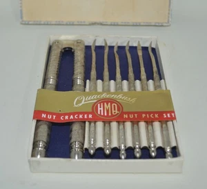 Juego de selección de nueces vintage Quackenbush HMQ en caja - Imagen 1 de 2