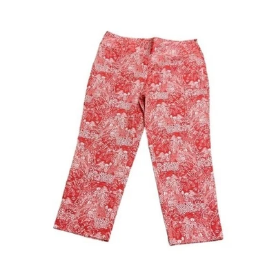Pantalones cortos estampados rosa intenso Izod para dama talla 10. Coqueta niña cremallera lateral Foto 1 de 4