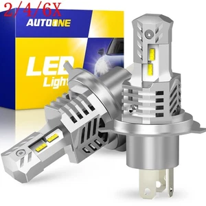 2/4/6X H4 9003 LED Headlight Bulbs Hi Low Beam Conversion Kit 6000K Canbus - Picture 1 of 25