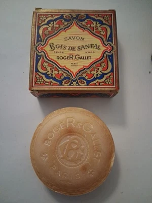 Vintage Seife RogeR & Gallet  Savon Bois De Santal Miniatur 25 Gr. OVP Cod.2056 - Bild 1 von 4