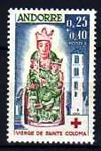 Andorra Französisch 1964 Rotes Kreuz Yvert Nr. 172 postfrisch ** postfrisch - Bild 1 von 1