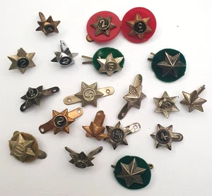 Boy Scouts Vintage service Star Badges x 19. Different Years. Cubs Girl Guides - Foto 1 di 6