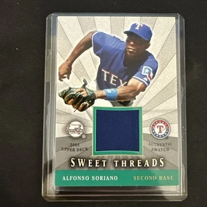 2004 Upper Deck Sweet Spot #STS-AS Alfonso Soriano Sweet Threads Jersey - Picture 1 of 10
