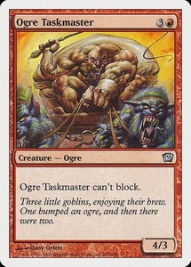 Ogre Taskmaster 2x FOIL MTG 9ª Novena Edición Poco Común COMO NUEVO Rojo - Imagen 1 de 1
