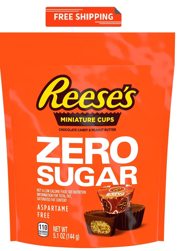 Reese's Sugar Peanut Butter Cups Miniatures 5oz Bag