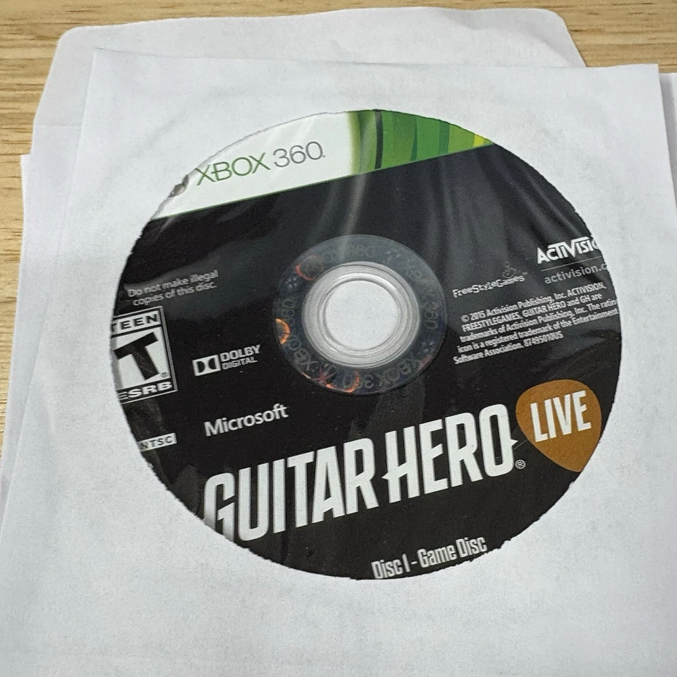 Guitar Hero Live Xbox 360 - Probado y totalmente funcional Foto 1 de 1
