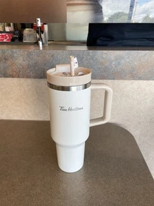 Tim Hortons Travel 40oz Stainless Steel Tumbler - Sage Limited Edition Brand New - Picture 1 of 3