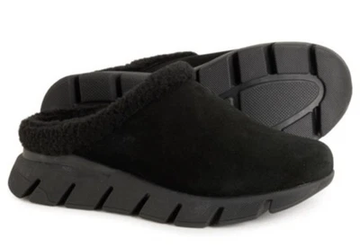 Zueco de gamuza para mujer MIA edición limitada Aric forrado en piel de oveja negro talla 6,5 de EE. UU. Foto 1 de 4