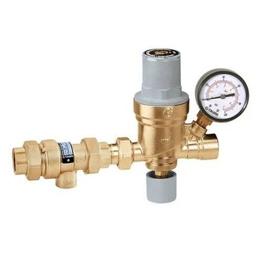 Caleffi COMBO AutoFill 1/2" Press X 1/2" Press w/ Pressure gauge ASSE 1012 - Image 1 of 2
