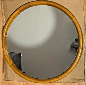Signature Hardware Novak 24" Diameter Modern Circular Wood Framed Model: 478476 - Picture 1 of 11