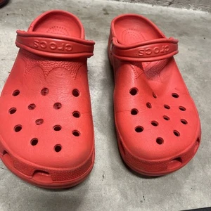 Crocs Crocband Clogs Unisex RED Slip-On Slingback Comfort -8-9 Men/10-11 women’s - Picture 1 of 14
