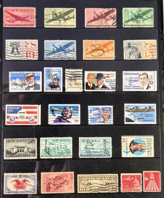 United States Daily Stamp Mix - Aviation Pioneer Airplane Airmail USA Stamps (A) - Image 1 of 2