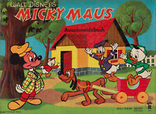 Walt Disney´s Micky Maus Ausschneidebuch Hebel Verlag etwa 1961 sehr selten