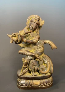 Rare Shri Kartikeya Lord Shiva’s son Riding the Celestial Peacock Bronze Statue - Picture 1 of 22