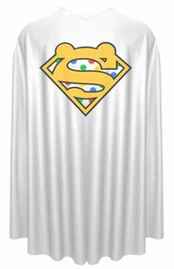 Adults Children in Need Super Pudsey Fancy Dress Superhero Cape - Picture 1 of 1