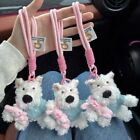 Stuffed Small Dog Doll Keyrings Furry Puppy Key Chain  Kids Birthday Gift