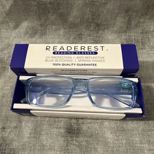 Readerest Blue Light Blocking Reading Glasses (Ocean Eyes, +3.50 Magnification) - Picture 1 of 4