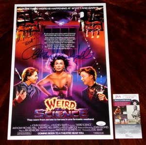 ANTHONY MICHAEL HALL & ILAN MITCHELL-SMITH SIGNIERT WEIRD SCIENCE 11 X 17 POSTER JSA - Bild 1 von 1