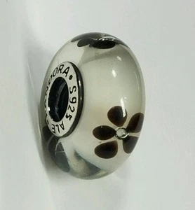 791605 Blossom Pandora Charm Sterling Silver S925 ALE, Murano Glass - Picture 1 of 3