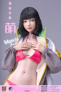 Cabeza esculpida de niña de monja Mandy Beauty de EE. UU. 1/6 para muñeca figura de acción PH TBL femenina de 12" - Imagen 1 de 8