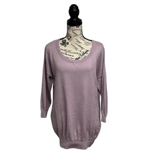 motherhood maternity Purple Rabbit Hair Balletcore coastal beach boho Sweater M - Picture 1 of 9
