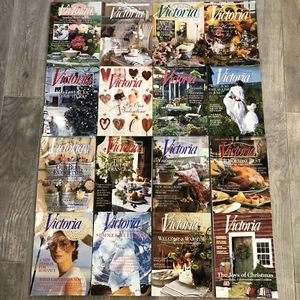 VINTAGE VICTORIA Magazine Lot of 16 Issues 1995-2000 Romantic Elegant Style - Picture 1 of 24