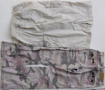 Used Lot of 2 pairs Chaps Capri pants & Mudd Camo Jeans Girl Size 8 Cotton/Ramie - Image 1 of 2