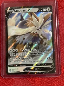 Stoutland V 117/163 Battle Styles NM Full Art Ultra Rare Pokemon Card - Picture 1 of 7