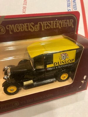 VINTAGE NIB MATCHBOX MODELS OF YESTERYEAR 1927 TALBOT - DUNLOP,  #Y-5 WOW!! - Image 1 of 3
