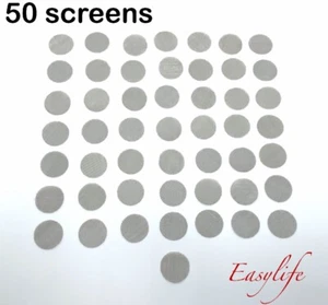 50 PCS 3/4" Stainless Steel Smoking Pipe Screens Tobacco Hookah Filter - Picture 1 of 5