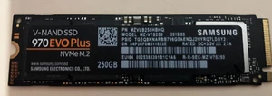 Samsung V-NAND 970 EVO Plus MZ-V7S250 250GB M.2 NVME Solid State Drive - Picture 1 of 3